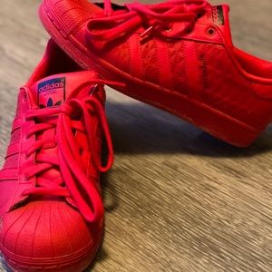 Adidas Red Superstars